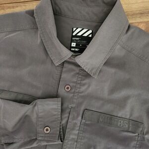 Viktos Sofari Long Ops Grey Stretch Tactical Travel L/S Shirt Mens Size Medium